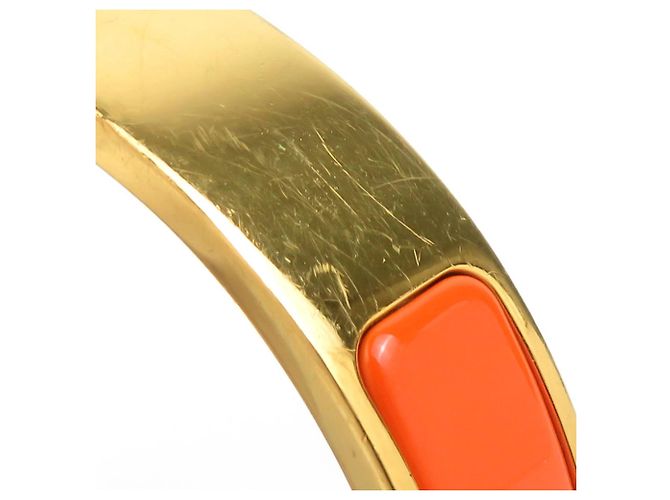 Hermès Pulsera HERMES Clic Clack PM Dorado Naranja - vista 9