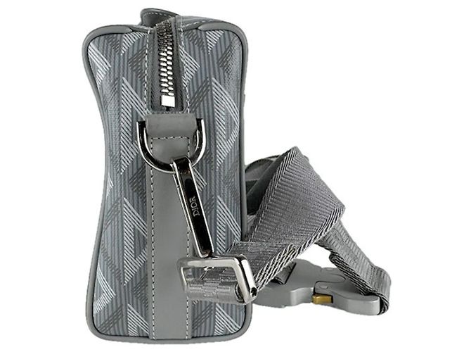 Borsa a spalla grigia Christian Dior Marrone - vista 2