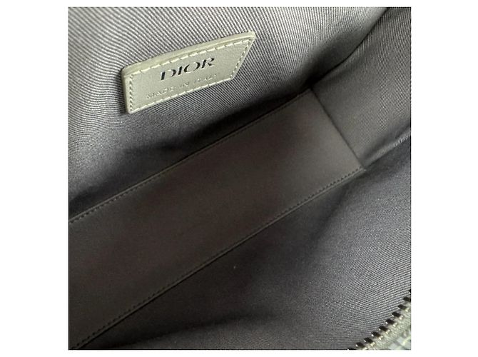 Borsa a spalla grigia Christian Dior Marrone - vista 5