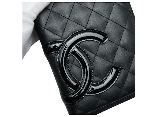 Cartera Larga Línea Cambon de Chanel Negro - vista 4