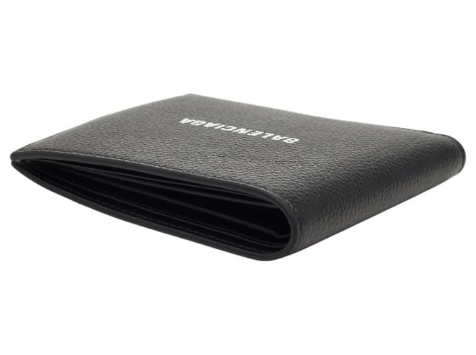 Everyday Portafoglio bi-fold con logo Balenciaga Nero - vista 5