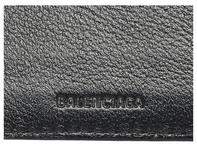 Everyday Portafoglio bi-fold con logo Balenciaga Nero - vista 7