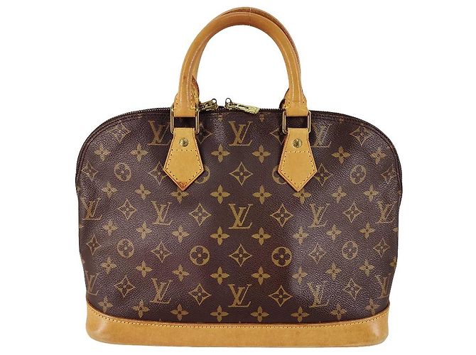 Louis Vuitton Alma Monogram Canvas MM Marrone - vista 2