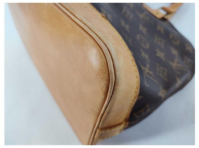Louis Vuitton Alma Monogram Canvas MM Marrone - vista 6