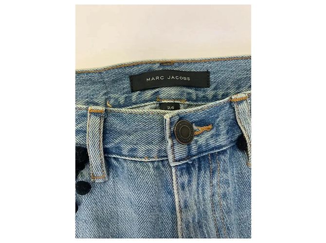 Jeans Marc Jacobs in Cotone Blu con Pompon - vista 2