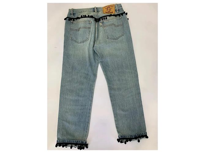 Jeans Marc Jacobs in Cotone Blu con Pompon - vista 6