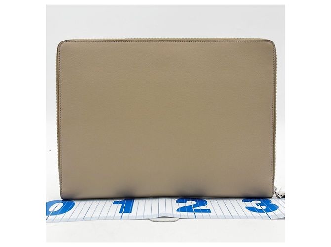 Bolso de mano de cuero beige Fendi - vista 2