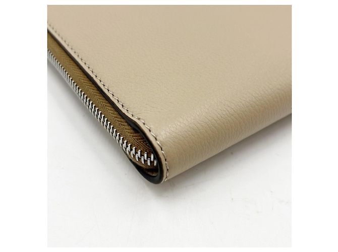 Bolso de mano de cuero beige Fendi - vista 4