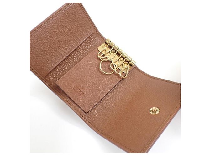 Estuche para llaves Gucci Bamboo GG Marmont Diana - vista 4