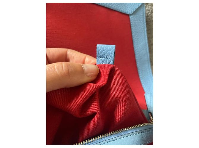 Lancel Nine borsa a tracolla in pelle blu - vista 10