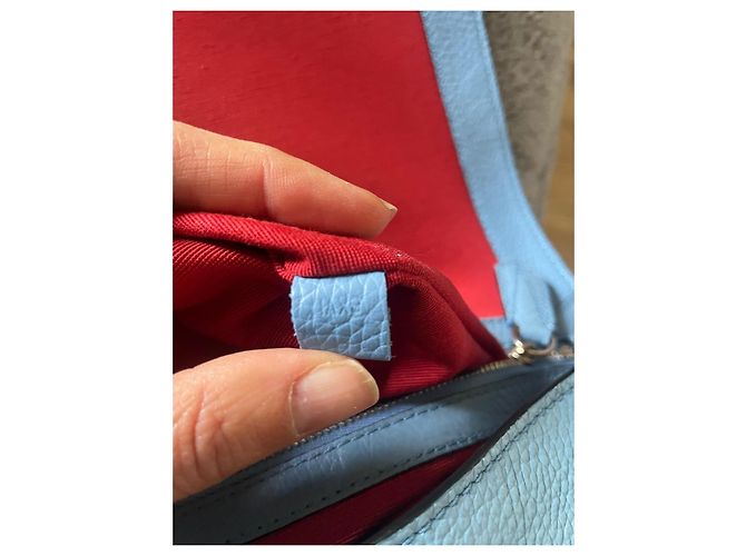 Lancel Nine borsa a tracolla in pelle blu - vista 11