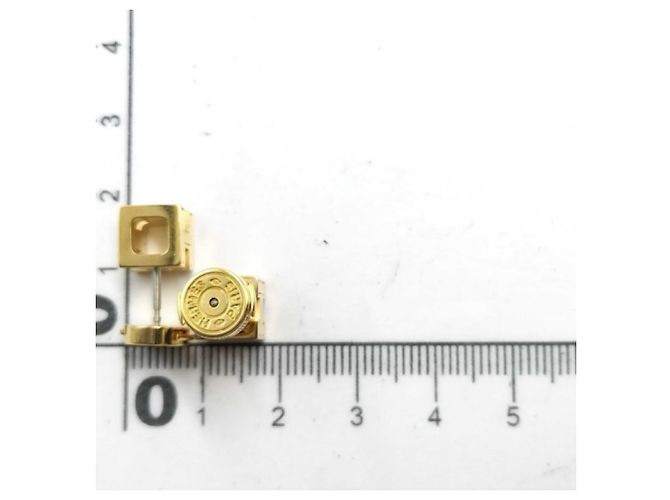 Orecchini Cage d'H in Oro e Bianco di Hermès D'oro - vista 9