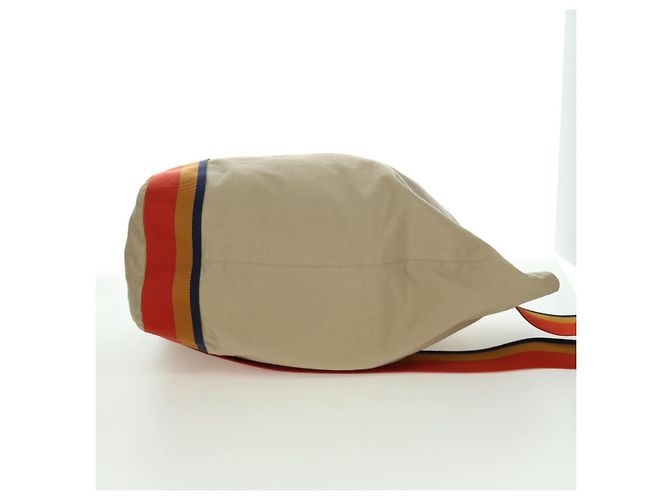 Hermès Borsa a tracolla Cavalier in Tela e Nylon Hermes Beige - vista 4