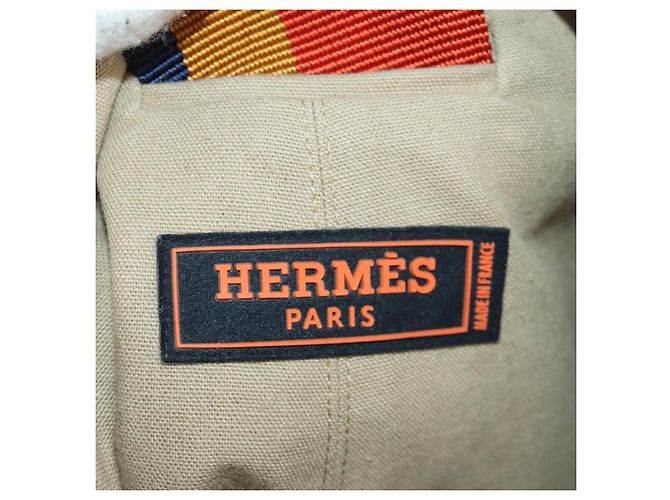 Hermès Borsa a tracolla Cavalier in Tela e Nylon Hermes Beige - vista 6