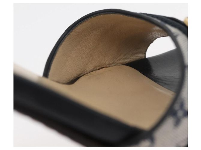LOUIS VUITTON Sandali Mini Tacchi Monogramma 34 1/2 Blu LV Auth 174619A - vista 16