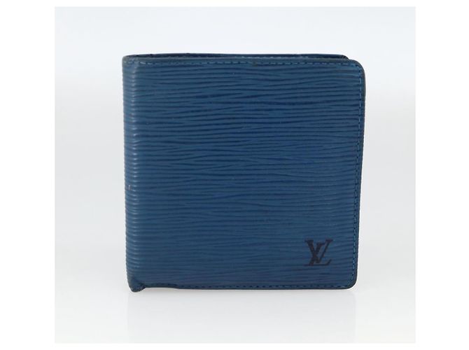 LOUIS VUITTON Portafoglio Monogram Epi 3 Set Blu LV Auth BA12004 Monogramma - vista 10