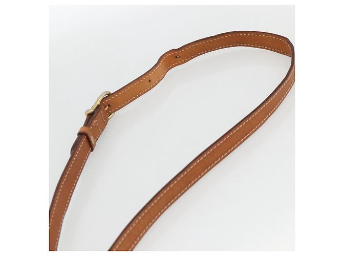 Céline Borsa a spalla circolare in tela Macadam CELINE in pelle PVC marrone oro Auth YKZ1118 D'oro - vista 8