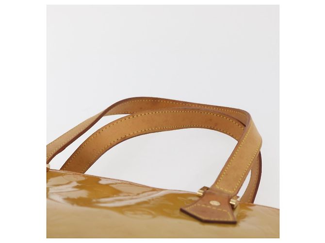 LOUIS VUITTON Handtasche Monogram Vernis Houston Beige M91004 LV Auth YKZ943 - Ansicht 14