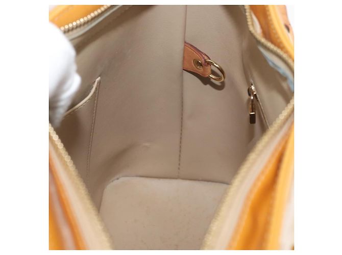 LOUIS VUITTON Handtasche Monogram Vernis Houston Beige M91004 LV Auth YKZ943 - Ansicht 22