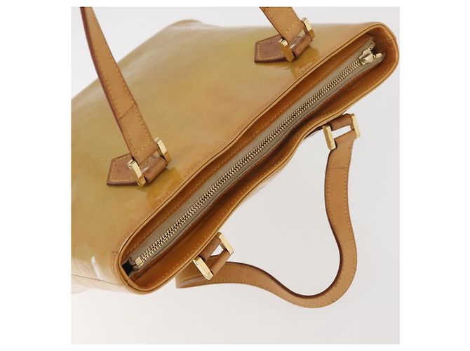 LOUIS VUITTON Handtasche Monogram Vernis Houston Beige M91004 LV Auth YKZ943 - Ansicht 8