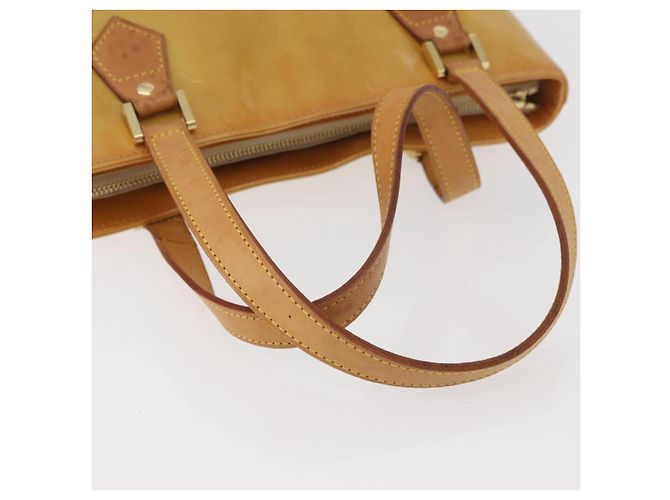 LOUIS VUITTON Handtasche Monogram Vernis Houston Beige M91004 LV Auth YKZ943 - Ansicht 9