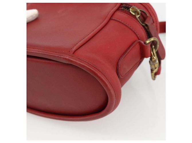 Borsa a Mano in Pelle Coach 2 in 1 Rossa Oro Auth YKZ1034 Rosso D'oro - vista 14
