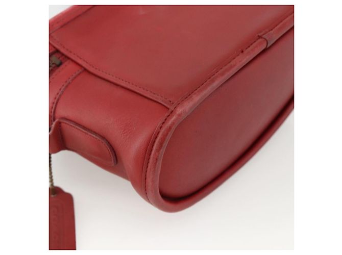 Borsa a Mano in Pelle Coach 2 in 1 Rossa Oro Auth YKZ1034 Rosso D'oro - vista 15