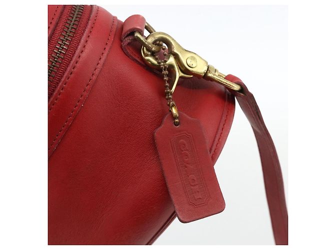 Borsa a Mano in Pelle Coach 2 in 1 Rossa Oro Auth YKZ1034 Rosso D'oro - vista 17