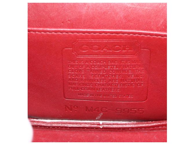 Borsa a Mano in Pelle Coach 2 in 1 Rossa Oro Auth YKZ1034 Rosso D'oro - vista 18