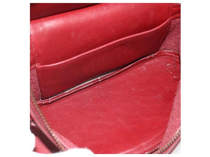 Borsa a Mano in Pelle Coach 2 in 1 Rossa Oro Auth YKZ1034 Rosso D'oro - vista 19