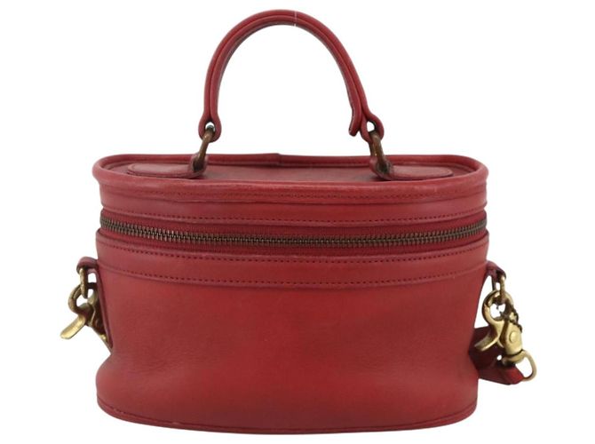 Borsa a Mano in Pelle Coach 2 in 1 Rossa Oro Auth YKZ1034 Rosso D'oro - vista 2