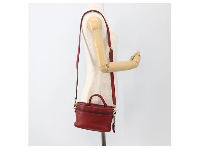 Borsa a Mano in Pelle Coach 2 in 1 Rossa Oro Auth YKZ1034 Rosso D'oro - vista 23