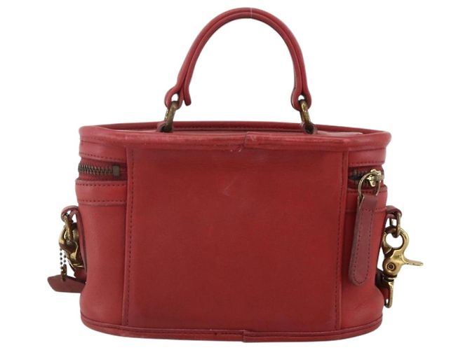 Borsa a Mano in Pelle Coach 2 in 1 Rossa Oro Auth YKZ1034 Rosso D'oro - vista 3