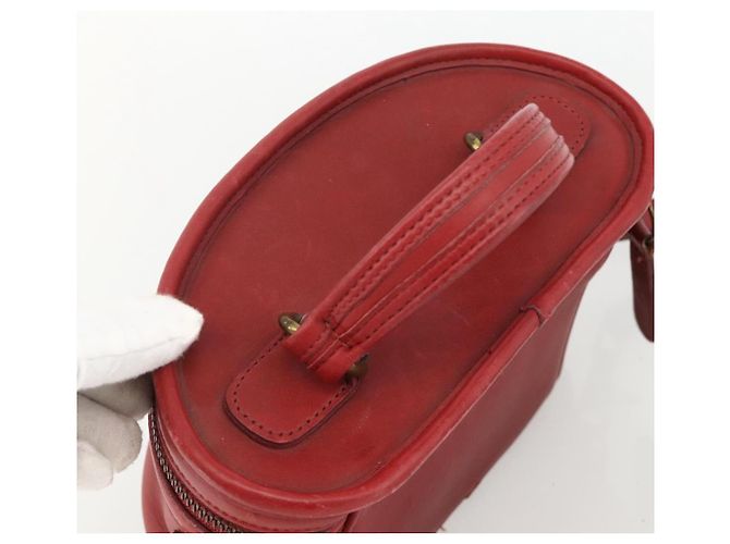 Borsa a Mano in Pelle Coach 2 in 1 Rossa Oro Auth YKZ1034 Rosso D'oro - vista 6