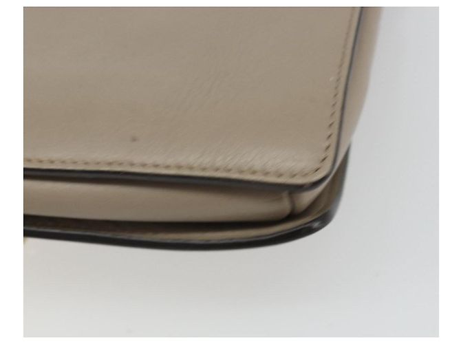 Chloé Chloe Fay Schultertasche aus Leder Wildleder Grau Gold Auth BA11981 Braun Golden - Ansicht 12