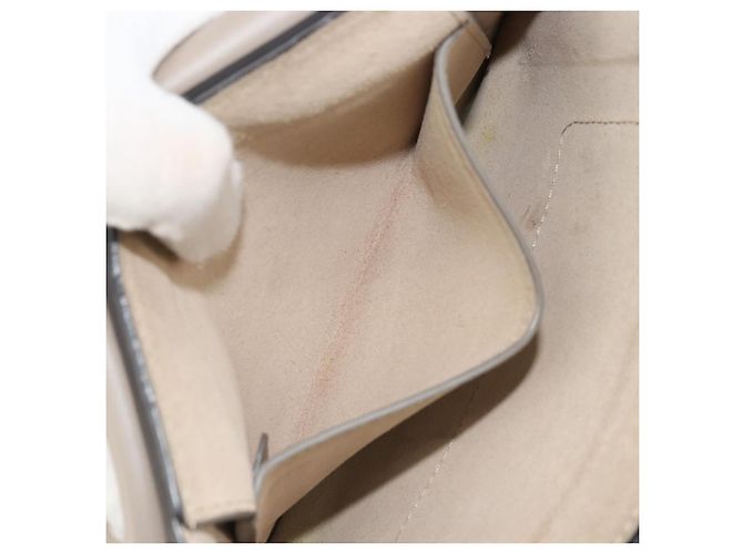 Chloé Chloe Fay Schultertasche aus Leder Wildleder Grau Gold Auth BA11981 Braun Golden - Ansicht 22