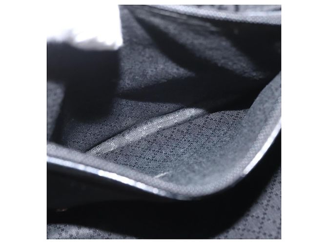 Bamboo GUCCI GG Canvas Bambus Tragetasche Nylon Schwarz Silber 002 1010 Auth YKZ144 - Ansicht 25