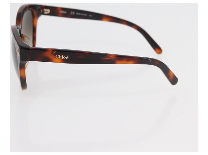 Salvatore Ferragamo Chloe Sunglasses plastic 2 Set Brown Auth BA12033 - view 7