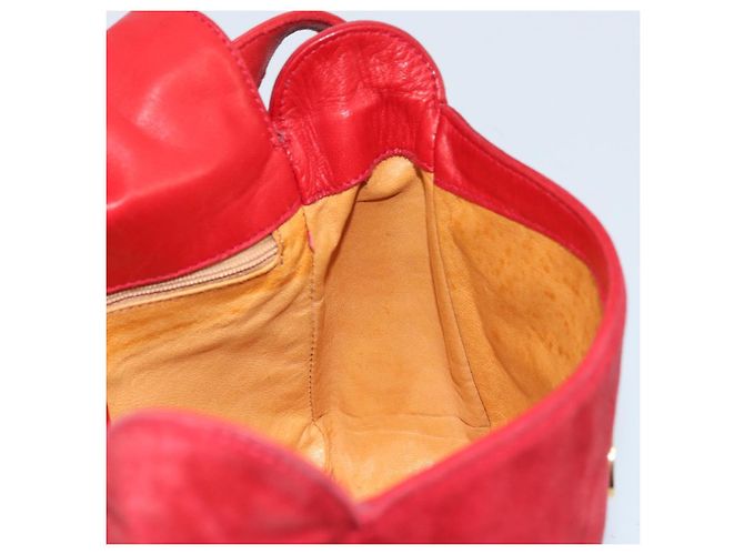 Borsa a Spalla GUCCI Camoscio Rosso Oro 007 3444 0220 Auth AMZ169 D'oro - vista 18