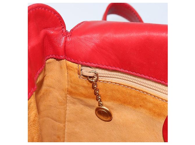 Borsa a Spalla GUCCI Camoscio Rosso Oro 007 3444 0220 Auth AMZ169 D'oro - vista 20