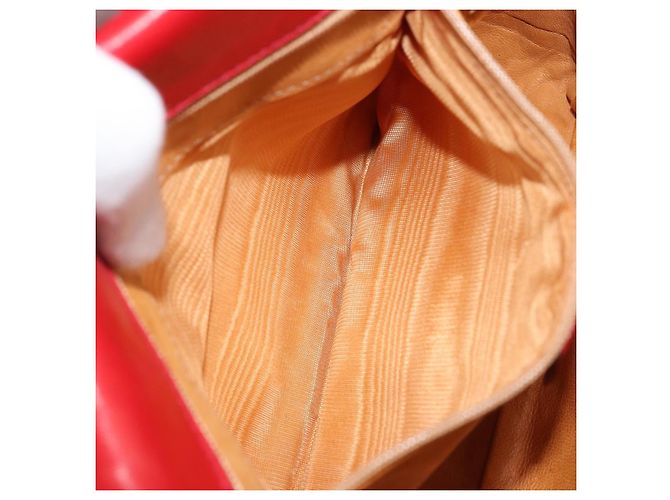 Borsa a Spalla GUCCI Camoscio Rosso Oro 007 3444 0220 Auth AMZ169 D'oro - vista 21