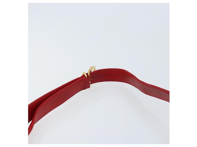 Borsa a Spalla GUCCI Camoscio Rosso Oro 007 3444 0220 Auth AMZ169 D'oro - vista 8