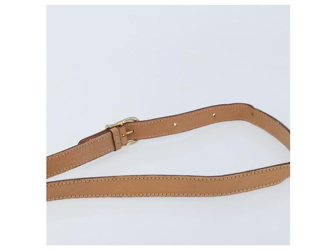 Céline Borsa a spalla circolare in tela Macadam CELINE in pelle PVC marrone e oro Auth YKZ528 D'oro - vista 8