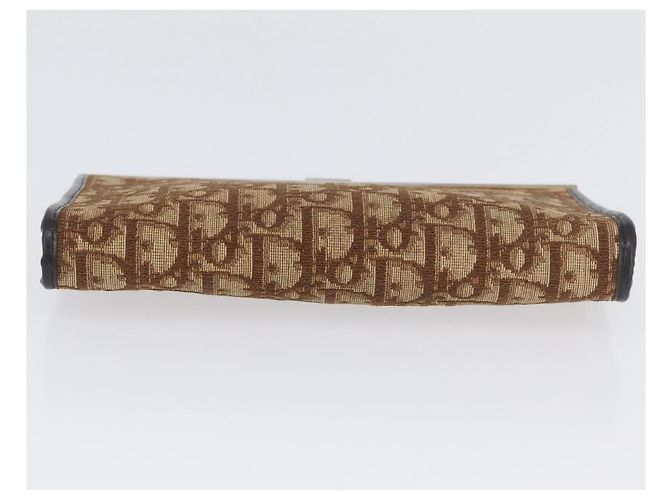 Pochette in tela Trotter Christian Dior Marrone Oro Auth YKZ187 - vista 7