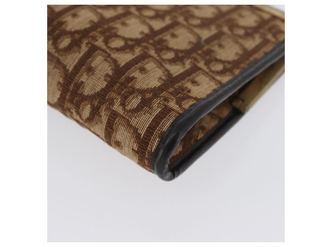 Pochette in tela Trotter Christian Dior Marrone Oro Auth YKZ187 - vista 9