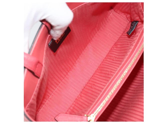 Borsa a Mano FENDI 2JOURS in Pelle 2 in 1 Rosa Oro Auth gh2010 D'oro - vista 11