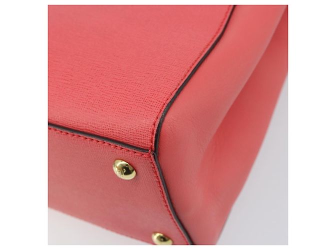 Borsa a Mano FENDI 2JOURS in Pelle 2 in 1 Rosa Oro Auth gh2010 D'oro - vista 17