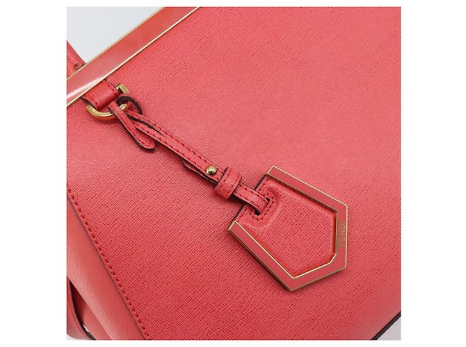 Borsa a Mano FENDI 2JOURS in Pelle 2 in 1 Rosa Oro Auth gh2010 D'oro - vista 18