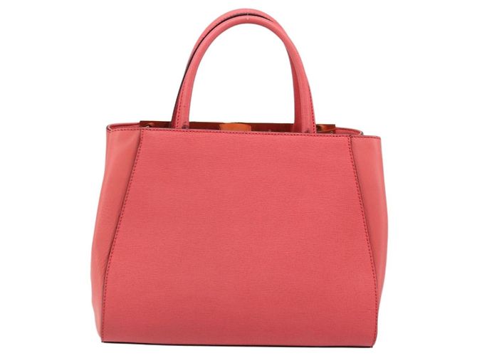 Borsa a Mano FENDI 2JOURS in Pelle 2 in 1 Rosa Oro Auth gh2010 D'oro - vista 2