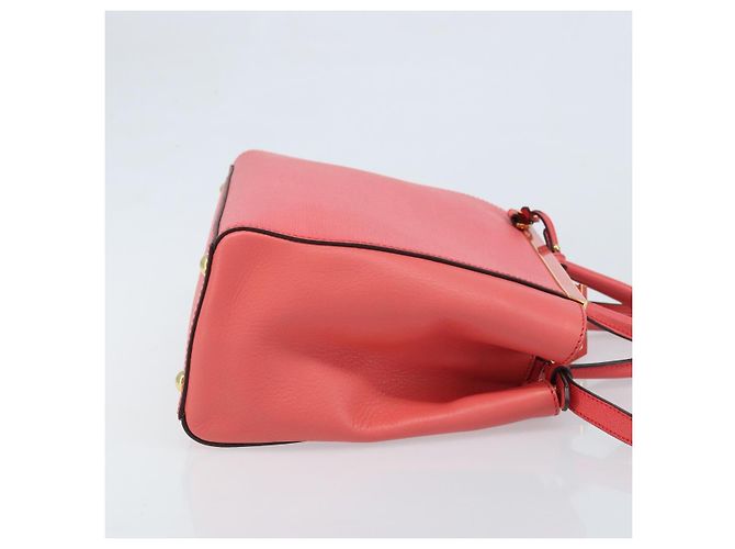 Borsa a Mano FENDI 2JOURS in Pelle 2 in 1 Rosa Oro Auth gh2010 D'oro - vista 3